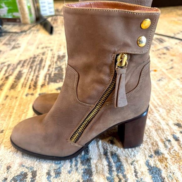 Napoleoni Brown Suede Women’s Ankle Boots - Size 39 - Picture 1 of 8